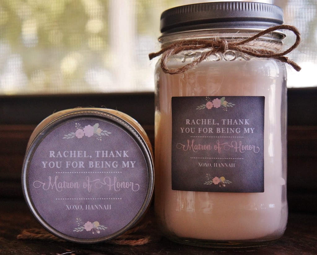 Scented soy candle