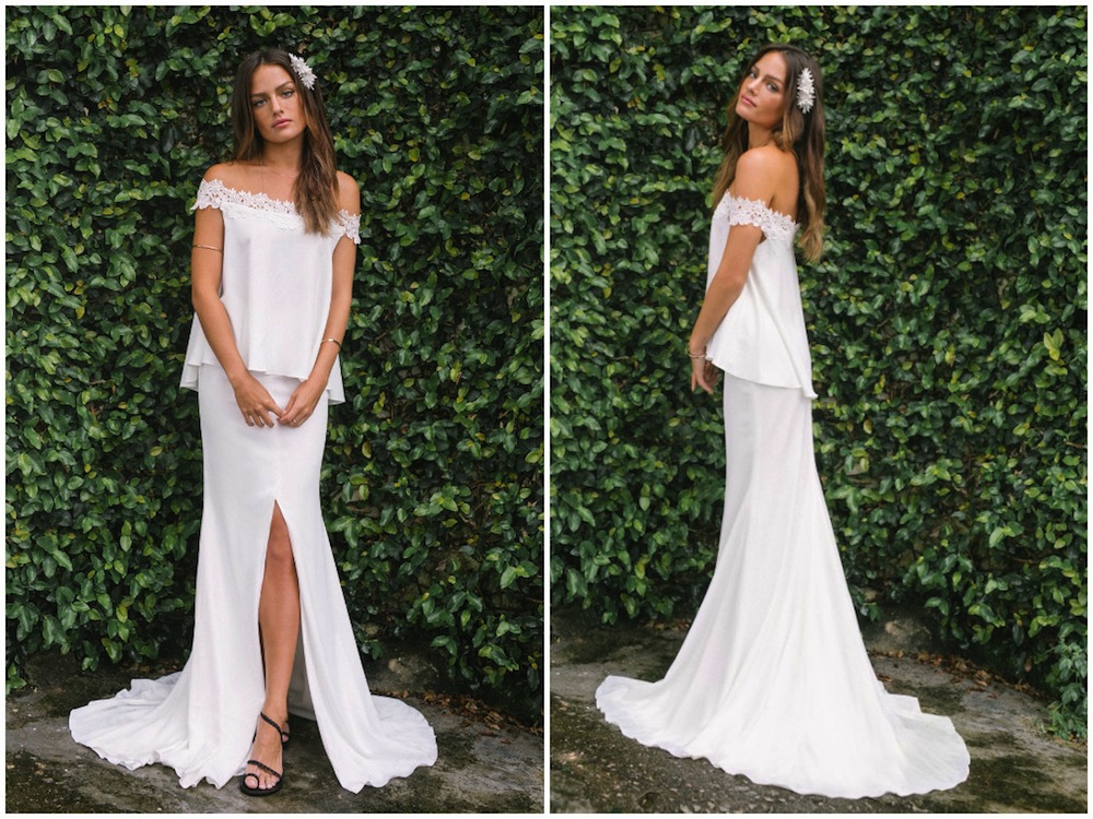Wedding dresses in Singapore: Where to shop online for two-piece bridal gowns Honeybrides